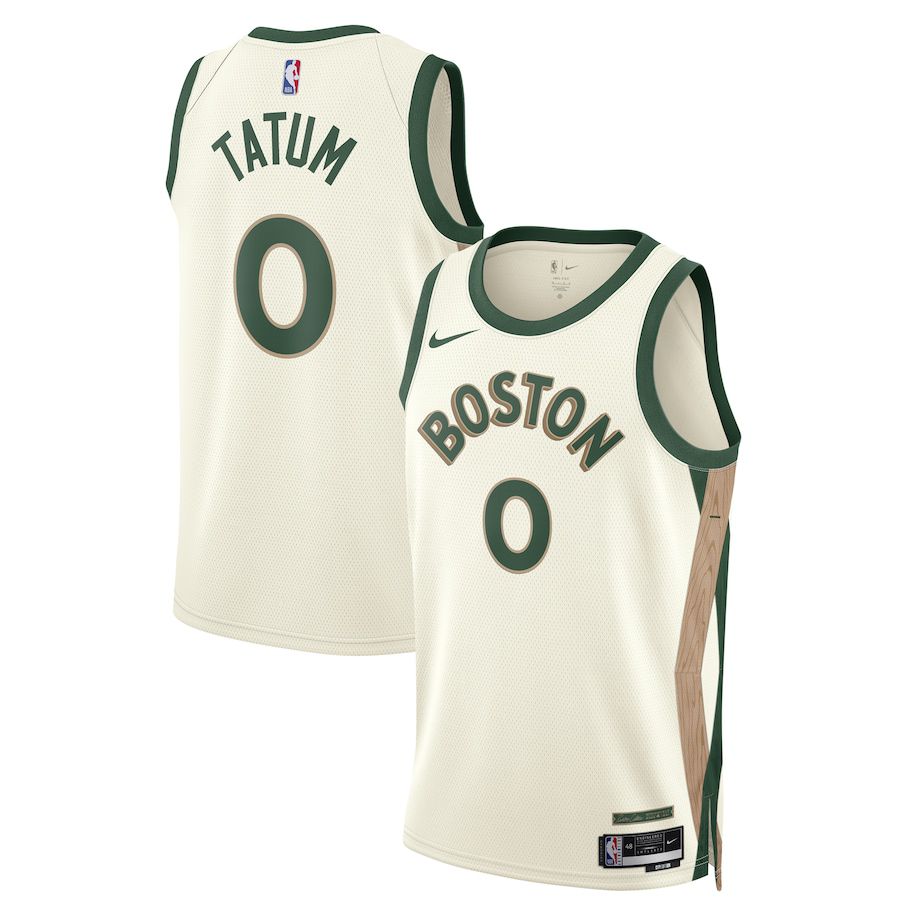 Men Boston Celtics #0 Jayson Tatum Nike White City Edition 2023-24 Swingman NBA Jersey